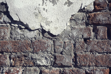 old brick wall background / abstract vintage background, vintage stones, bricks texture