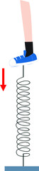 Vector Illustration of a Bow System Experiments, Momentum, Linear Momentum. Pull Push. Force and Motion, Physics shapes, Lifting a load, Pulling a load.