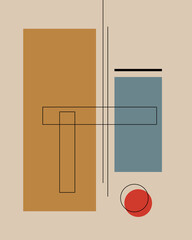 Line & Shapes Abstract