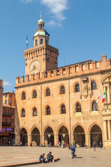 The town hall in the center of Bologna