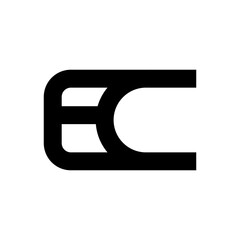 Illustration Vector Graphic of Modern EC Letter Logo. Perfect to use for Technology Company