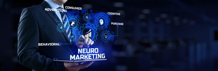 Neuromarketing. Sales and advertising marketing strategy concept.