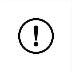 Warning icon. Attention icon. Danger symbol. Vector illustration