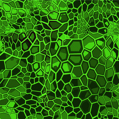 Fototapeta premium Camouflage seamless geometric pattern. Abstract camo from hexagonal elements. Print on fabric on textiles. Vector illustration