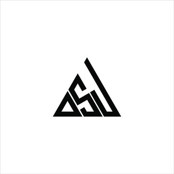 D S J letter logo creative design. DSJ icon