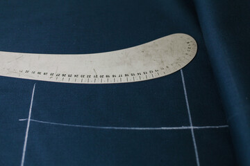 metal pattern on the fabric