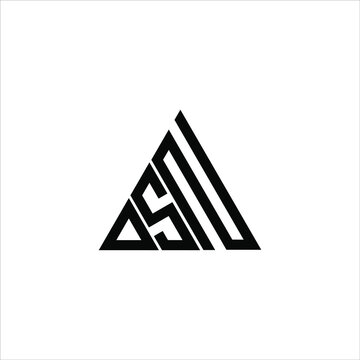D S N letter logo creative design. DSN icon
