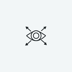 Vision vector icon