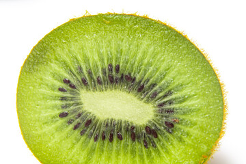 Naklejka na ściany i meble Kiwifruit and kiwifruit on white background
