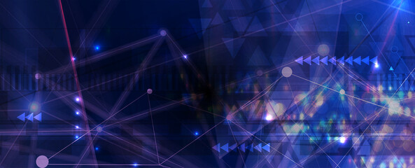 Technology data background, idea of global business solution