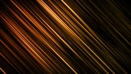 オレンジのグローなライン