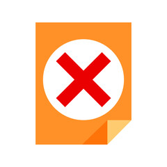 Obraz premium wrong icon, incorrect sign, disagreement symbol, reject and deny icon