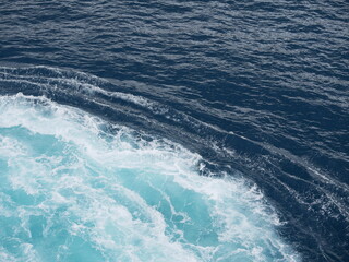 Atlantic Sea between the African continent and the Canary islands