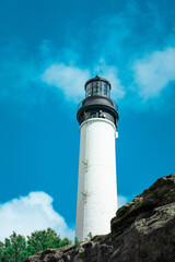 Phare de Biarritz avec mouette