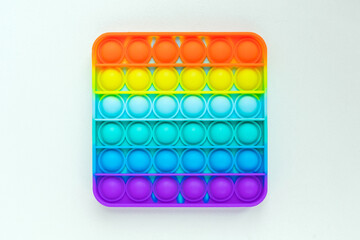Popular silicone toy for children. Pop it