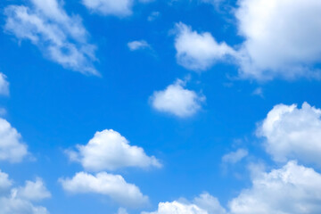 Fototapeta na wymiar 青空と綿菓子みたいな雲