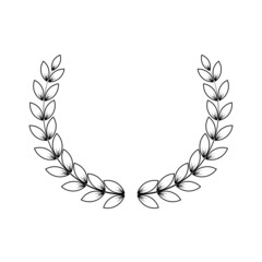 wheat wreath vector