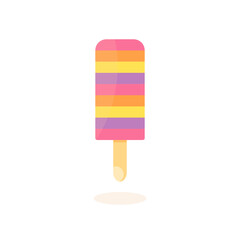 This is an ice lolly on a white background.