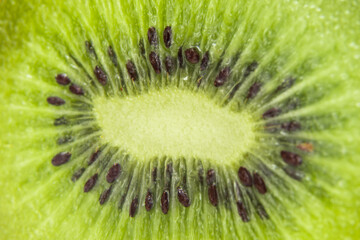 Kiwifruit and kiwifruit on white background