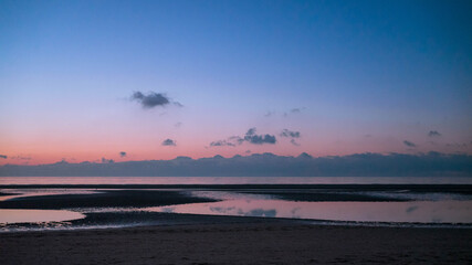 Obraz premium Sunset au Touquet Paris Plage