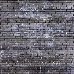 Purple Grunge Brick House Facade Wall Material.