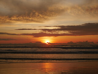 Sunset in Ecuador, South America