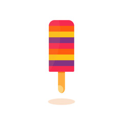This is an ice lolly isolated on a white background.