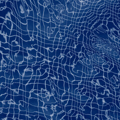 Obraz premium Water in swimming pool with sun reflection