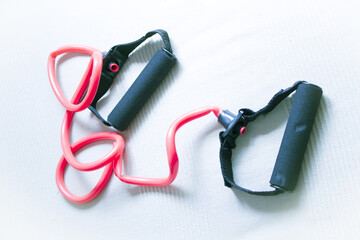Elastic tape for resistance exercises