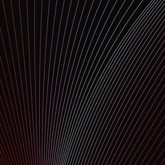 colored linear pattern of light stripes and lines on a dark background. graphic design. abstraction. shapes from mesh, waves, geometry. transparent. play of color. gradient. web © North10