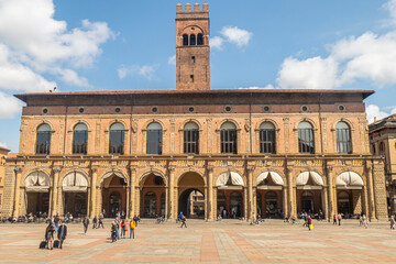 The Palace of Podestà in the center of Bologna © Luca