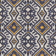 Seamless funky grungy pattern motif for print. High quality illustration. Non print of weird textured dabs of color on paper texture. For surface design printing or any sort.