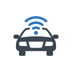 Autonomous car icon