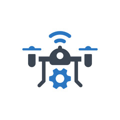 Drone technology icon