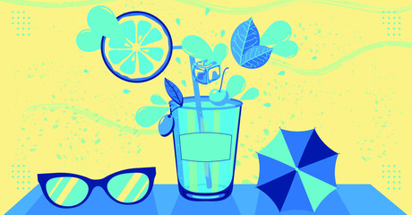 vector cocktail illustration