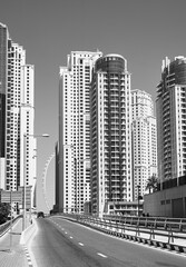 architectural landscape in downtown Dubai
