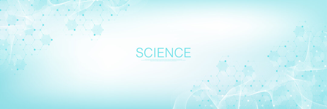 Health care and medical pattern innovation concept science background design. Abstract geometric hexagons shape medicine and science background. Vector illustration.