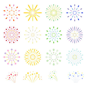 花火 アイコン イラスト素材セット Vector Eps Stock Vector Adobe Stock