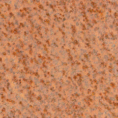 The texture of natural rust on a sheet of metal is large