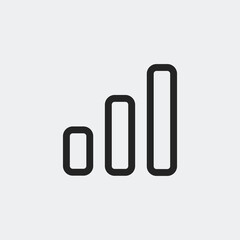 Infographic chart icon isolated on background. Bar graph symbol modern, simple, vector, icon for website design, mobile app, ui. Vector Illustration