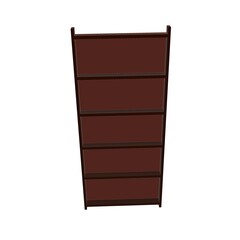 Bookshelf - 3D-Illustration