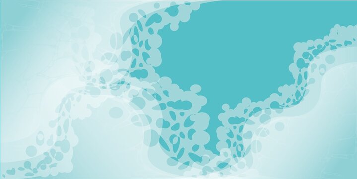 Waves of the sea illustration, Blue sea and beach bright summer abstract background geometric retro style with hight waves sea and seacoast banner area for text