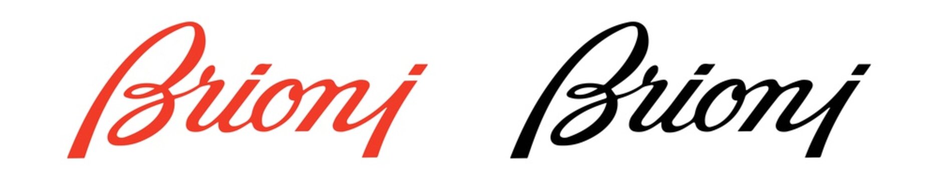 Brioni. Logo popular clothing brand. Brioni famous emblem. Vector, icon. Zaporizhzhia, Ukraine - May 25, 2021