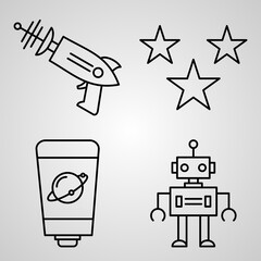 Collection of Space Symbols in Outline Style