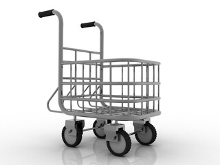 3d illustration Shopping Cart