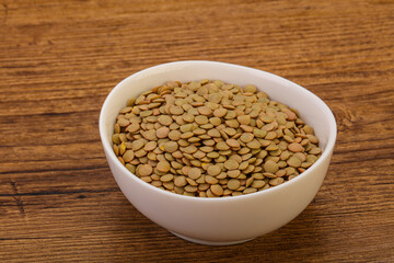 Vegan cuisine - Dry lentil heap