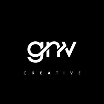 GNV Letter Initial Logo Design Template Vector Illustration