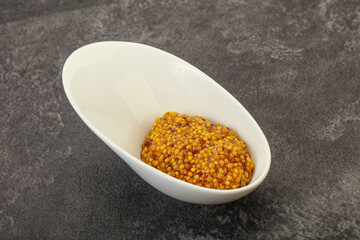 Dijon mustard sauce with seeds