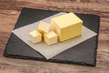 Dairy natural yellow butter piece
