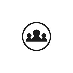 Group of people and user Simple modern icon. Vector illustration for graphic design, Web, UI, app.